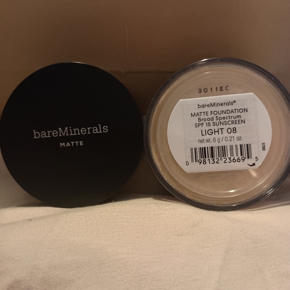 NWT BareMinerals ORIGINAL MATTE Loose Mineral Foundation Broad Spectrum 08 light - Picture 3 of 5